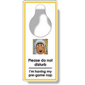 .020 White PVC Plastic Door Hanger (3.5"x8"), Full Color